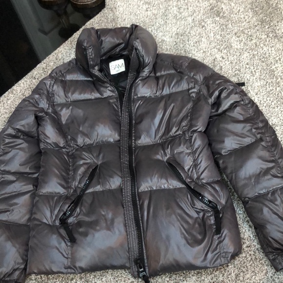 Gunmetal Grey Sam Puffer Jacket 